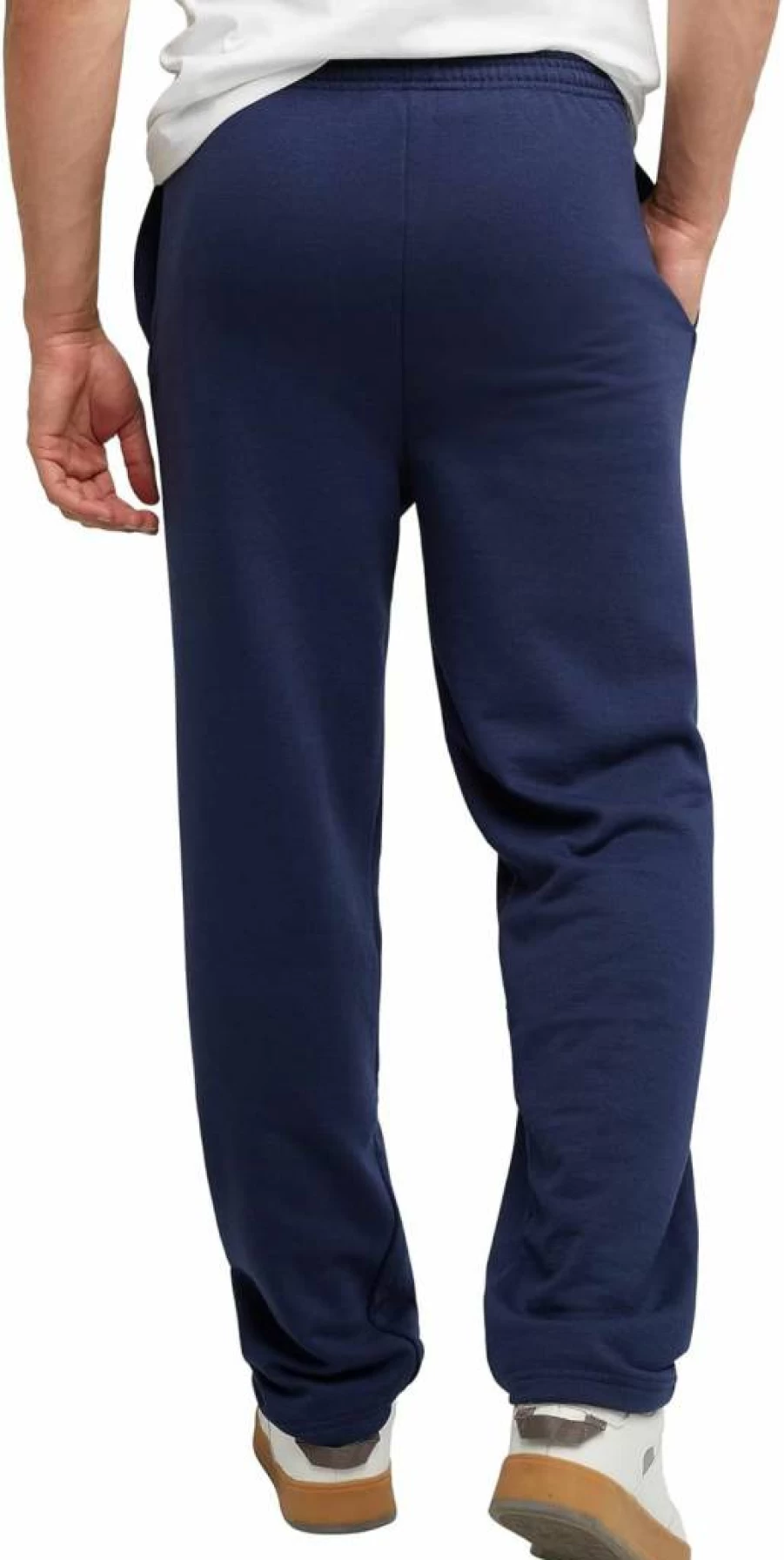 Hanes Men's EcoSmart Fleece Sweatpants with Open Bottom, 30.5" Inseam, Comfortable Casual Lounge Pants