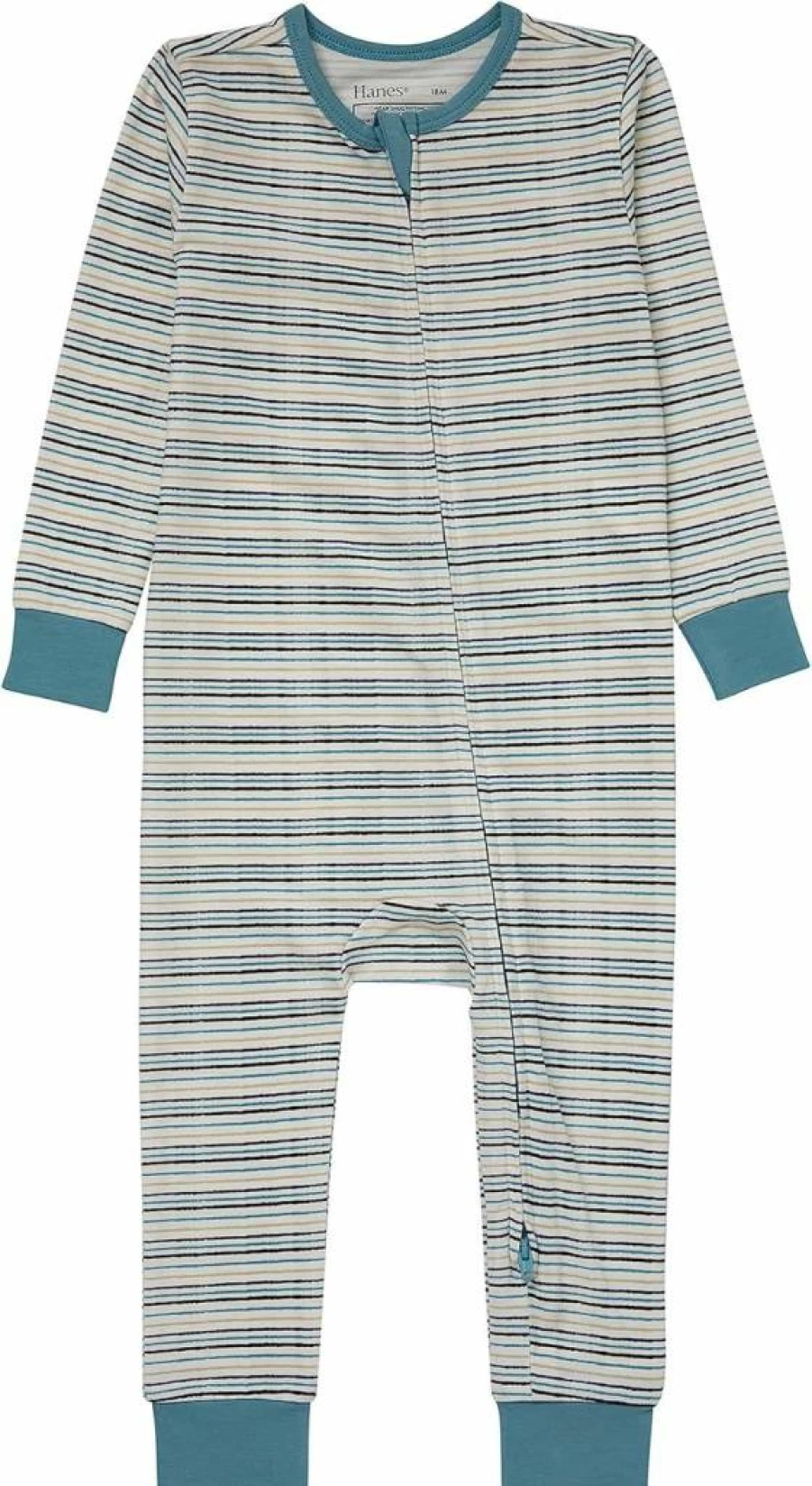 Hanes Organic Baby Long Sleeve Footless Playsuit - Unisex Infant Sleep 'n Play Pajama for Boys & Girls