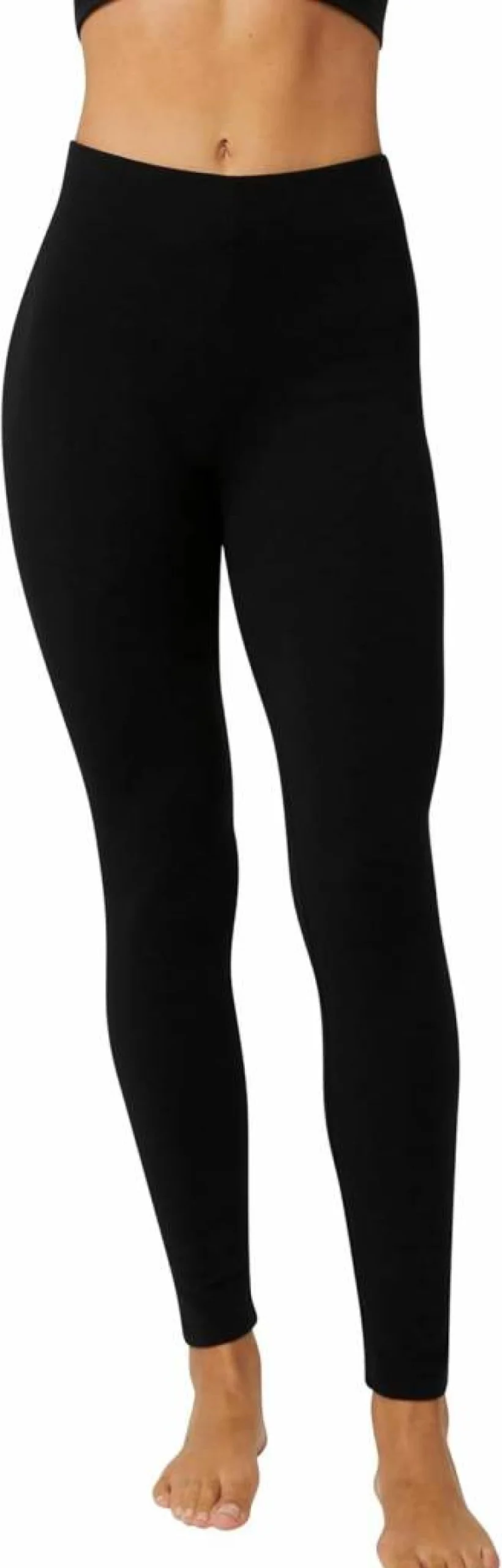 Hanes Women's EcoSmart Fleece-Lined Comfort Stretch Leggings - Soft Sustainable Lounge Pants