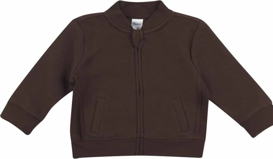 Hanes Baby & Toddler Zip-Up Fleece Jacket - Soft 4-Way Stretch Sweatshirt for Kids