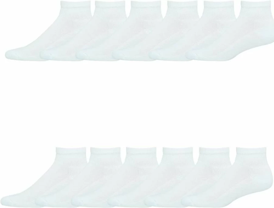Hanes Men's Double Tough Ankle Socks - Durable Work & Athletic Socks for Men
