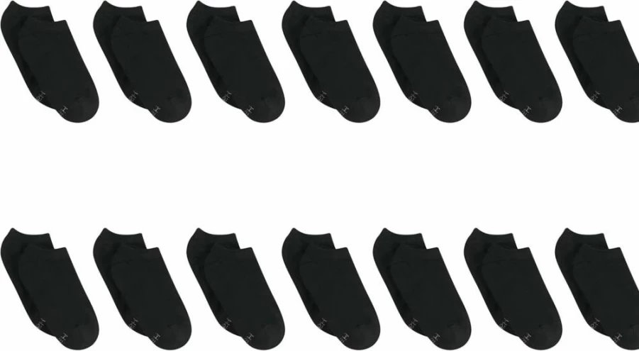 Hanes Women's No Show Socks 10-Pack & 14-Pack - Moisture-Wicking, Soft Comfort Value Pack