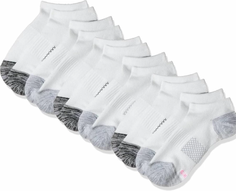 Hanes Women's No Show Socks 6-Pack - Lightweight, Breathable Low Cut Socks for Everyday Comfort
