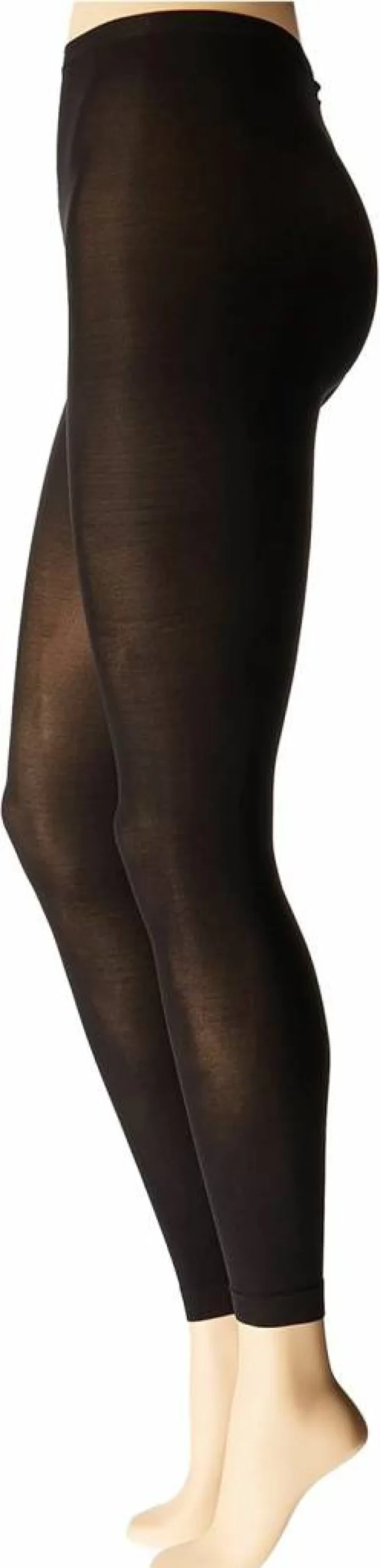 Hanes Women's Black X-Temp Footless Tights - Same to Waist, Moisture-Wicking & Breathable