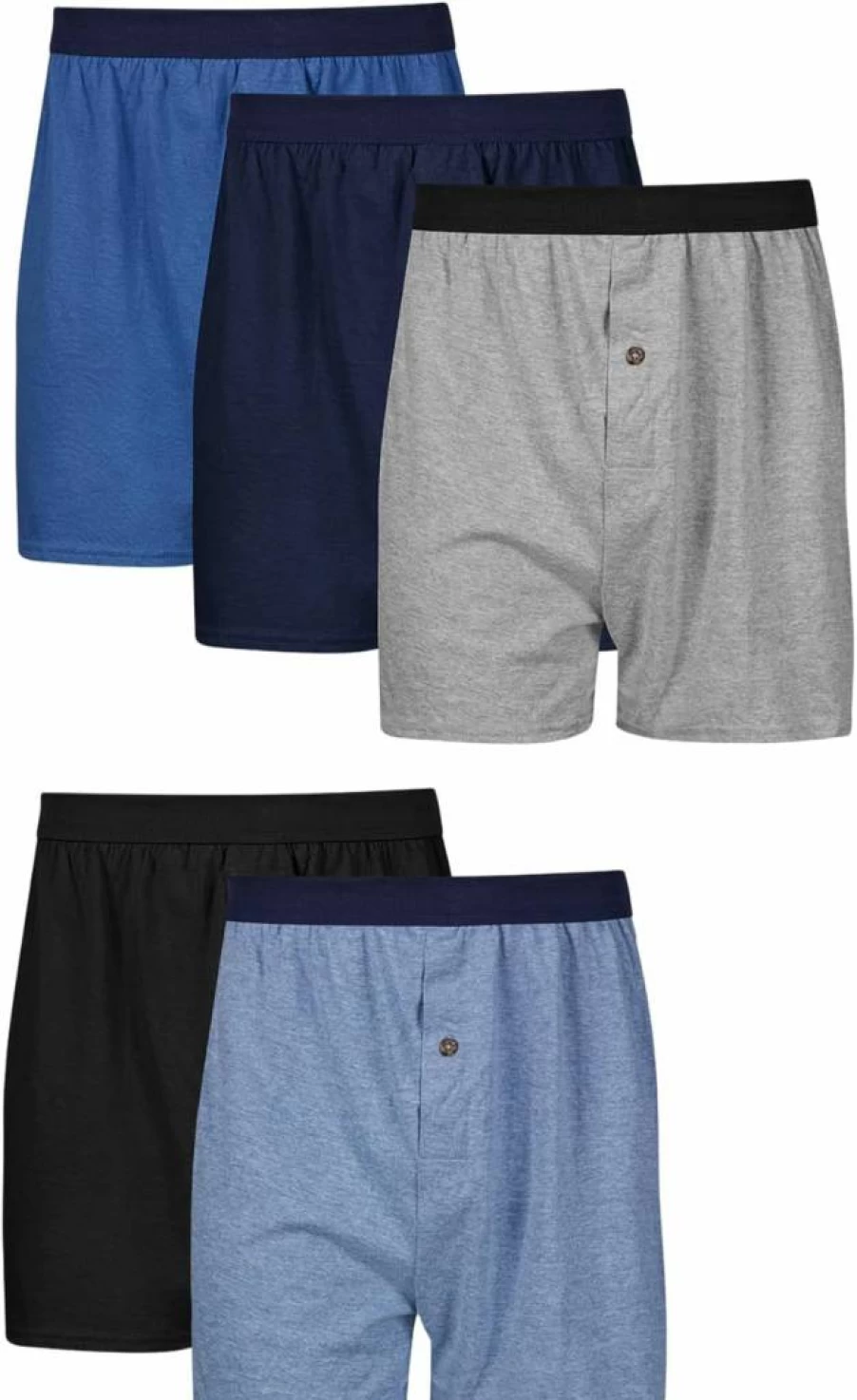 Hanes Men's ComfortSoft Moisture-Wicking Boxer Briefs Multipack - Soft Knit Jersey Underwear (Assorted Colors)