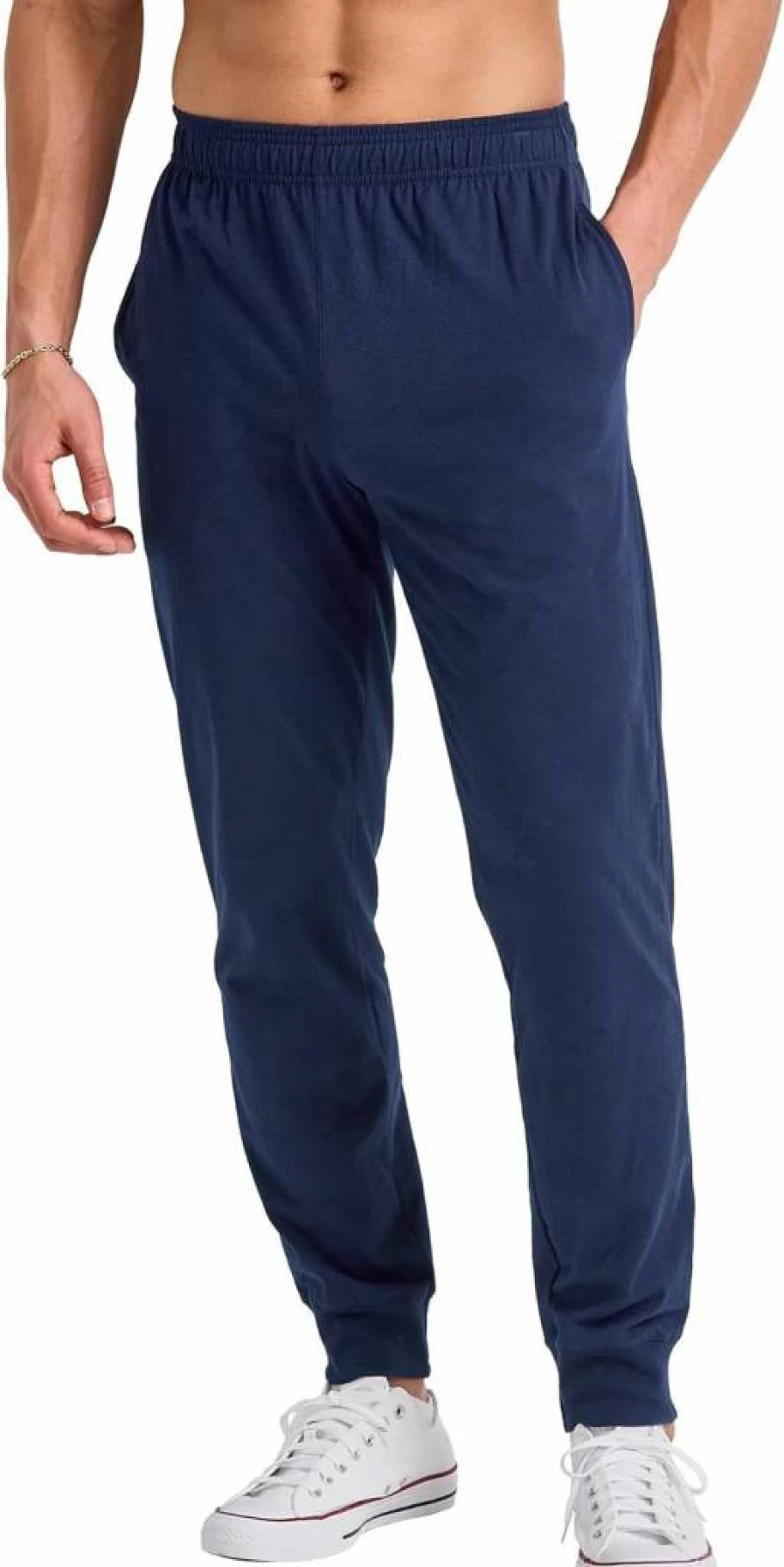 Hanes Men's Original Cotton Jersey Joggers with Pockets - 30" Inseam Comfort Sweatpants