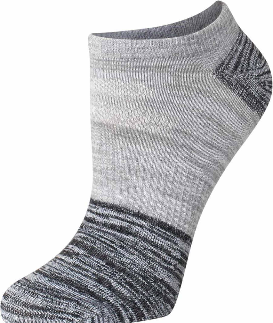 Hanes Women's Lightweight No-Show Cooling Socks 6-Pack - X-Temp Technology, Breathable & Comfortable for Shoe Sizes 5-9, Grey