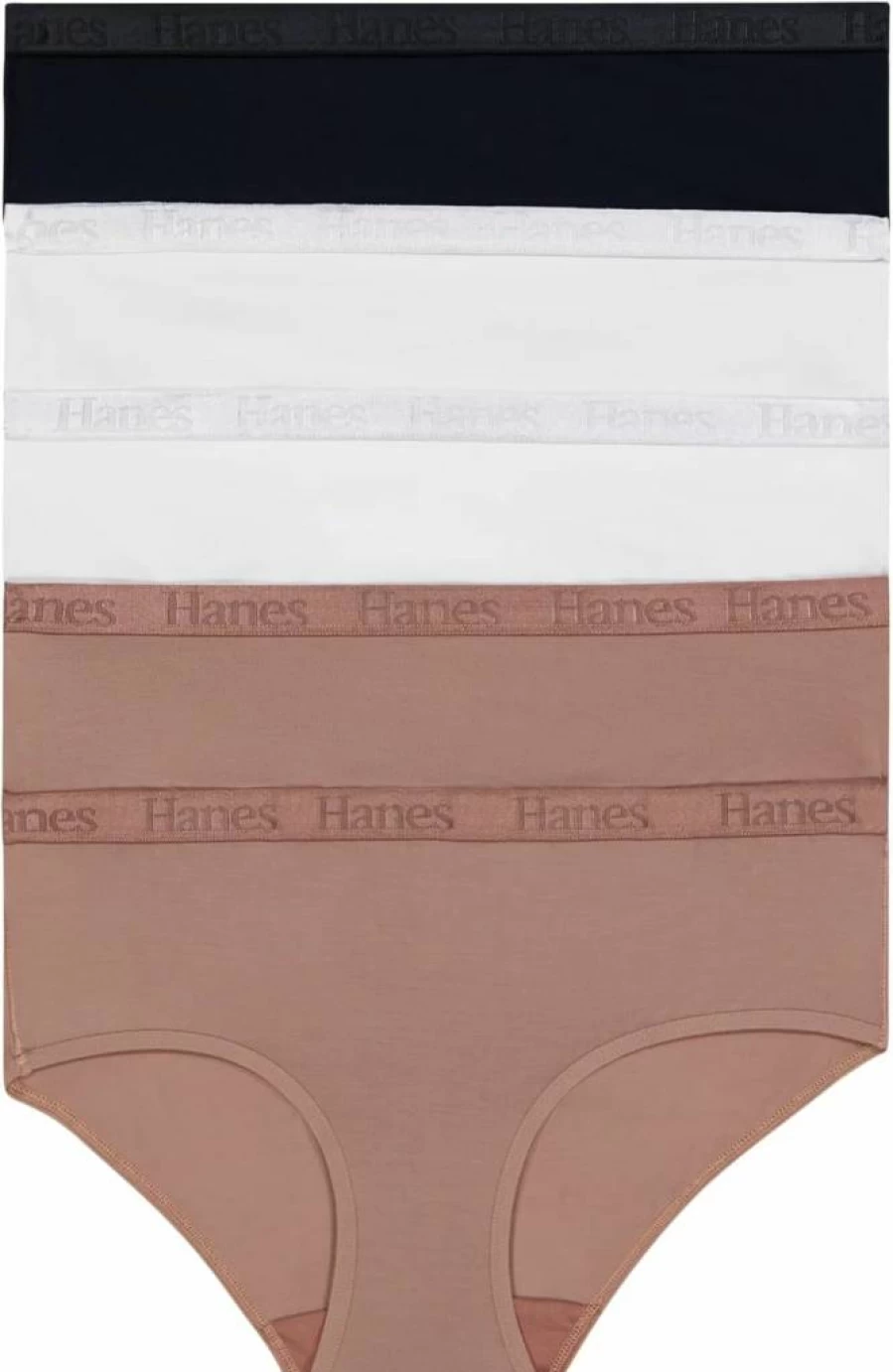 Hanes Women's Ultra Soft Hipster Underwear 5-Pack - Comfortable Cotton Panties for Everyday Wear