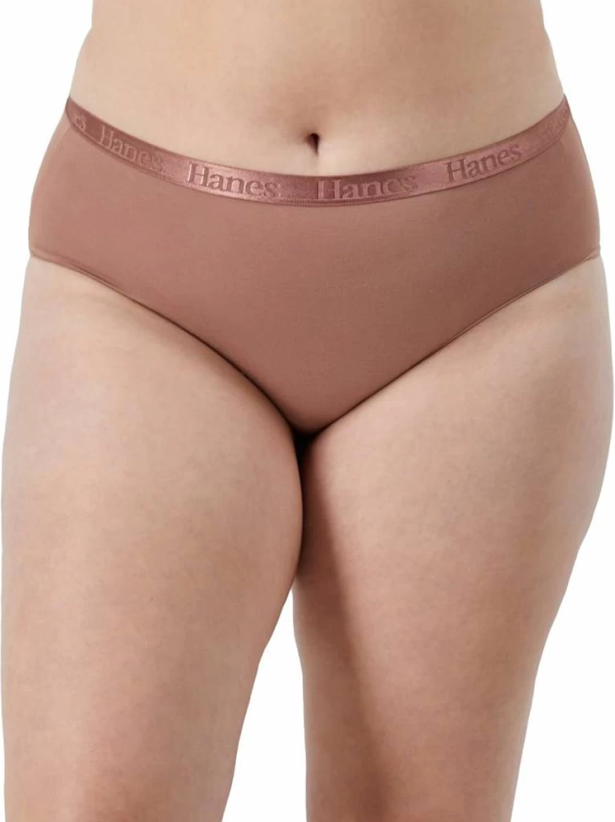 Hanes Women's Ultra Soft Hipster Underwear 5-Pack - Comfortable Cotton Panties for Everyday Wear