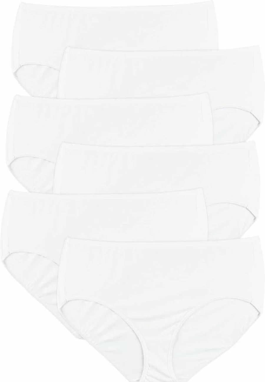 Hanes Women's 6-Pack Cotton Cool Comfort Briefs - Soft Breathable Underwear
