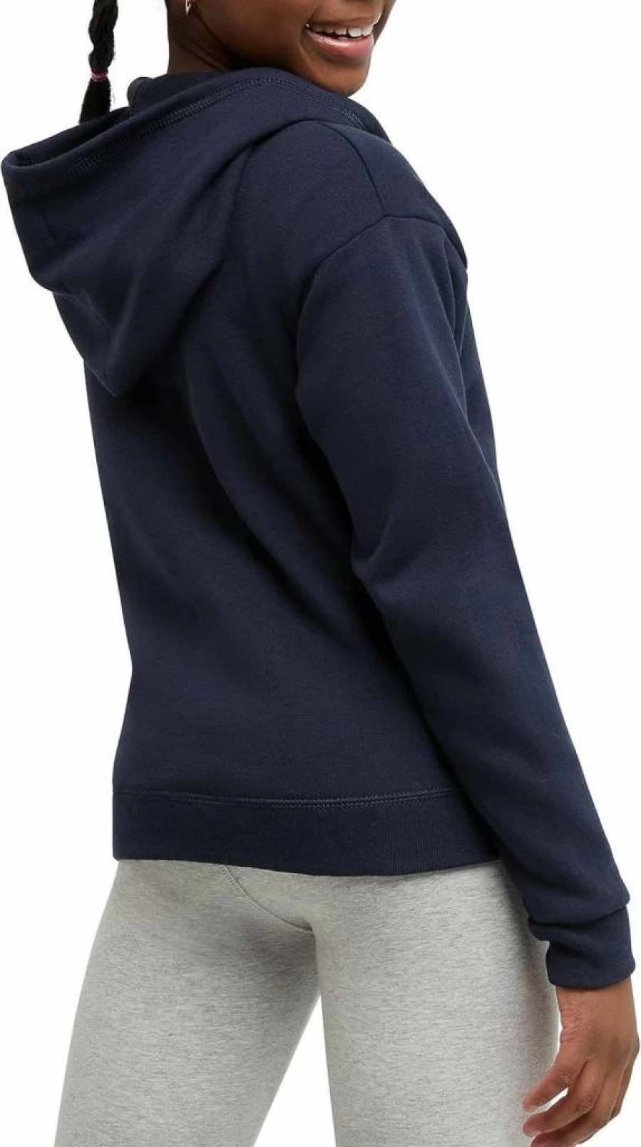 Hanes Girls' EcoSmart ComfortSoft Full-Zip Hoodie - Soft Sustainable Fleece Pullover