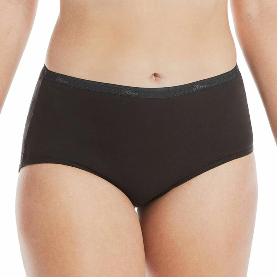 Hanes Women's 10-Pack Assorted Color Cotton Brief Underwear Value Pack | Comfortable Multipack Panties
