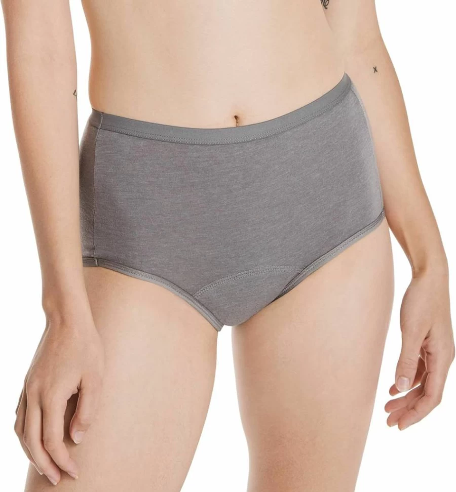 Hanes Women's Period Underwear 3-Pack - Bikini, Boyshort & Brief Styles for Moderate Leak Protection | Comfortable & Reusable