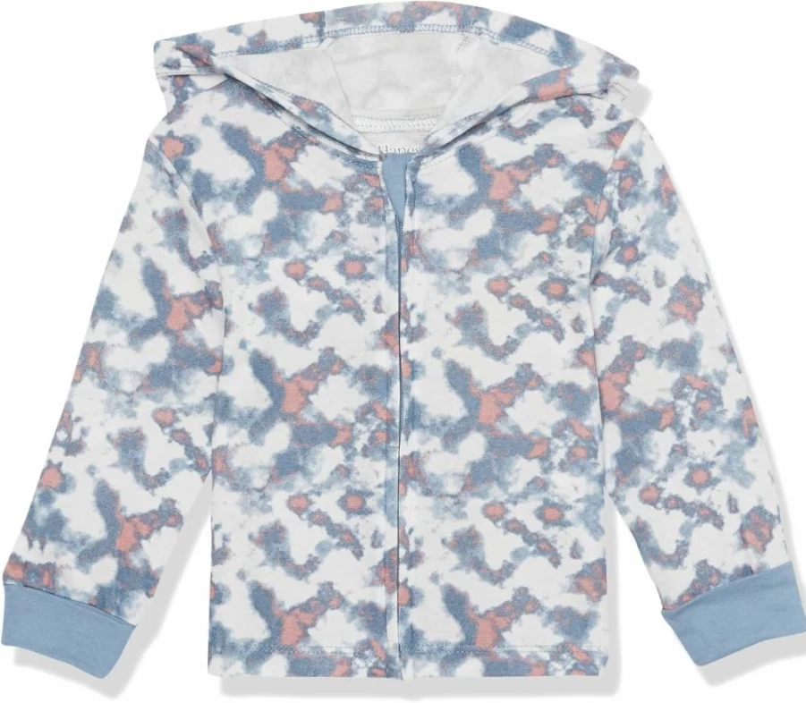 Hanes Baby & Toddler Zip-Up Hoodie - Soft 4-Way Stretch Knit Long Sleeve Jacket for Infants