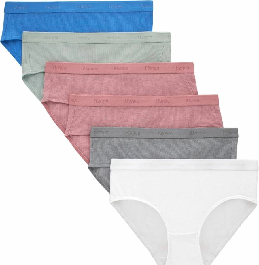 Hanes Girls' Supersoft Bikini Briefs & Hipsters - Ultimate Comfort Cotton Underwear for Kids & Teens