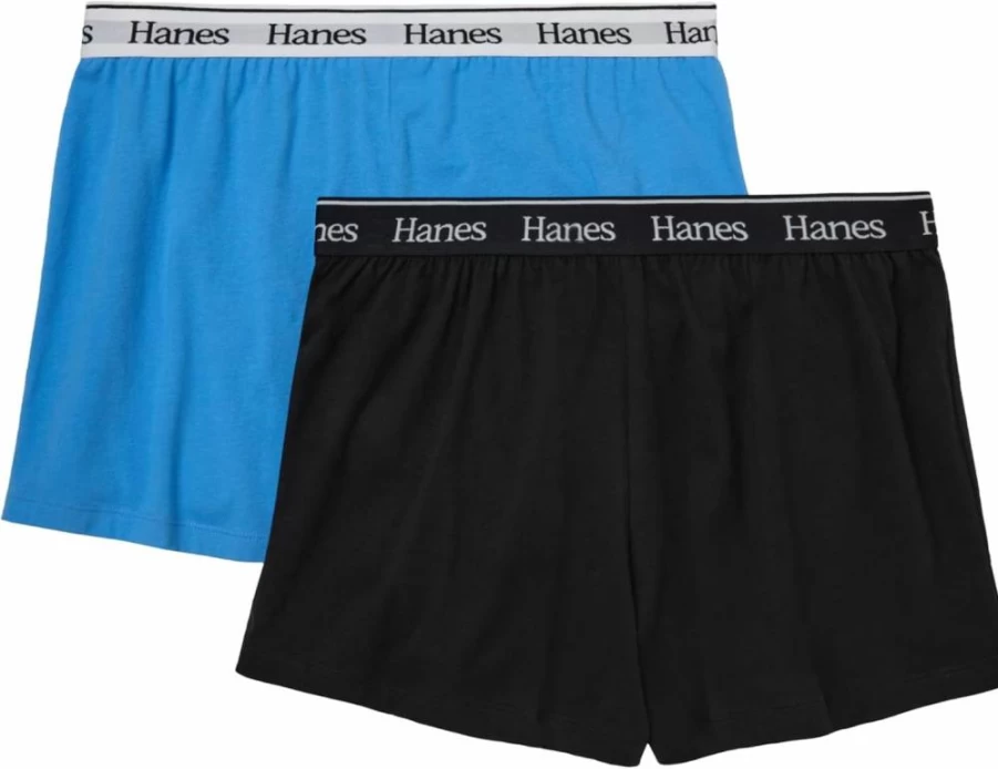 Hanes Women's Comfy Sleep Shorts 2-Pack - Soft Cotton Lounge Shorts for Women