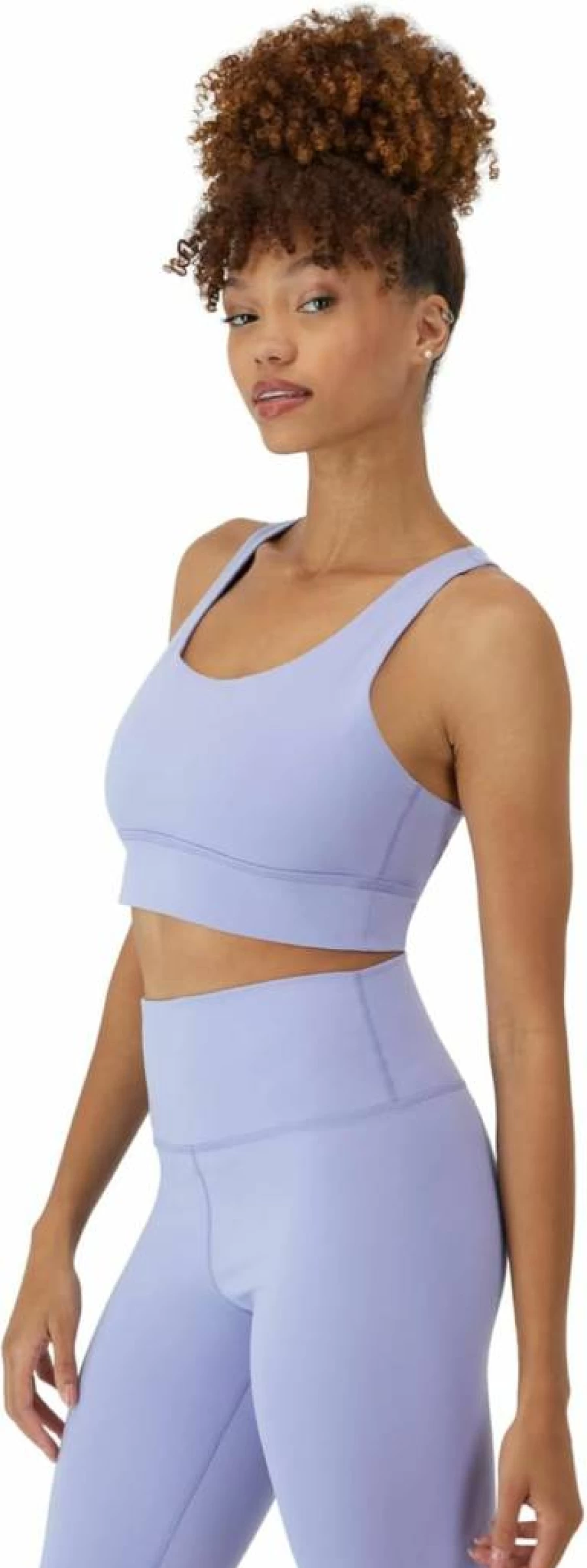 Hanes Women's Racerback Sports Bra - Stretch Crop Top with Cutout Design for Comfort & Support