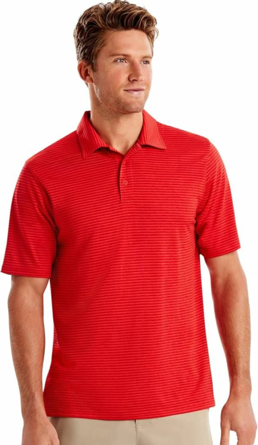 Hanes Men's Moisture-Wicking Performance Polo Shirt for Active Sports & Casual Wear