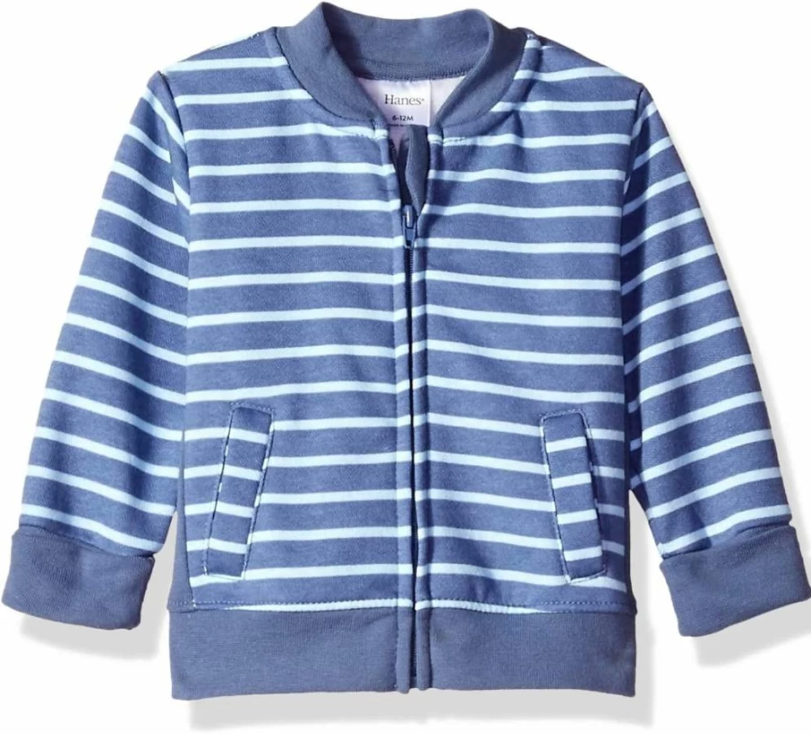 Hanes Baby & Toddler Zip-Up Fleece Jacket - Soft 4-Way Stretch Sweatshirt for Kids