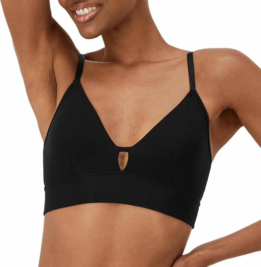 Hanes Women's Supersoft Bamboo Viscose Longline Bralette - Comfortable Triangle Bralette for Everyday Wear