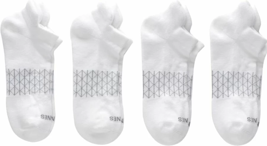 Hanes Men's Moisture Wicking Cushioned Socks with Seamless Toe & Heel Support, 4-Pack Athletic Crew Socks