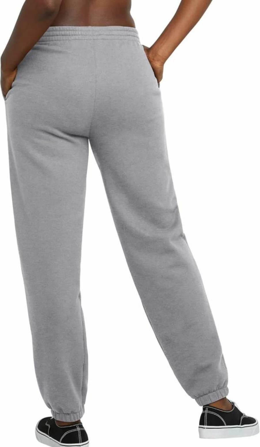 Hanes Women's Plus Size Floral Fleece Jogger Sweatpants with Pockets - Midweight Comfort 30" Length