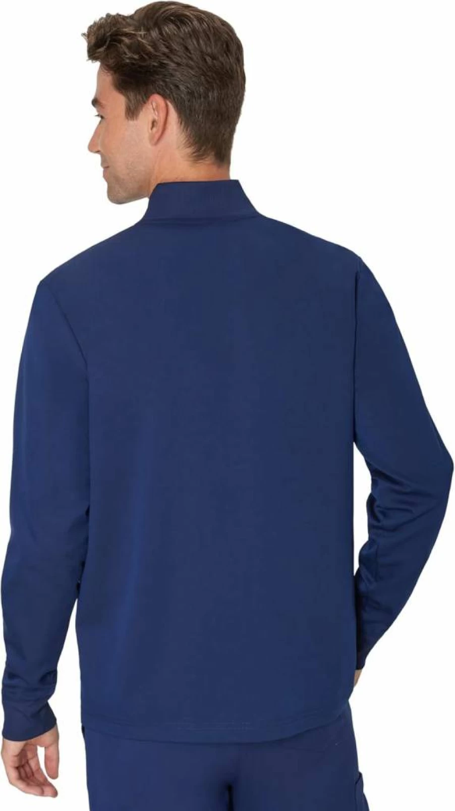 Hanes Men's Moisture-Wicking Zip-Up Scrub Jacket with Odor Control - Healthcare Workwear