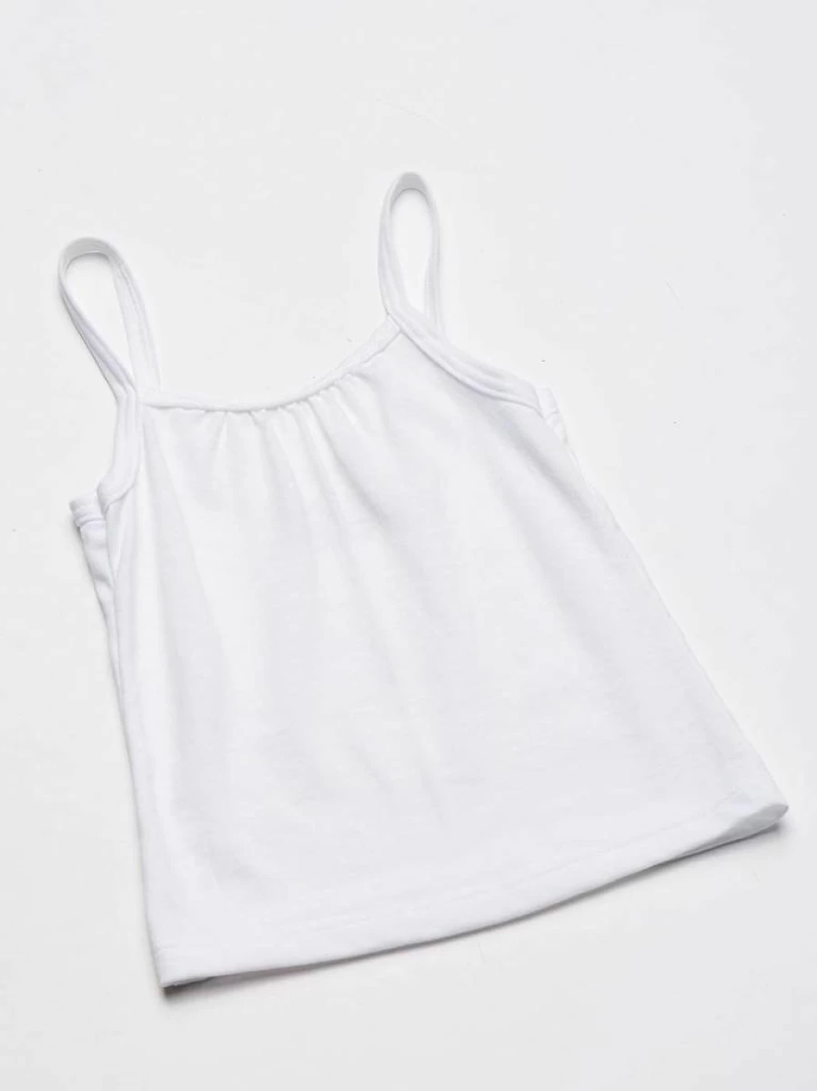Hanes Girls' 100% Cotton Tagless Camisole for Toddlers - Multi-Pack & Color Options