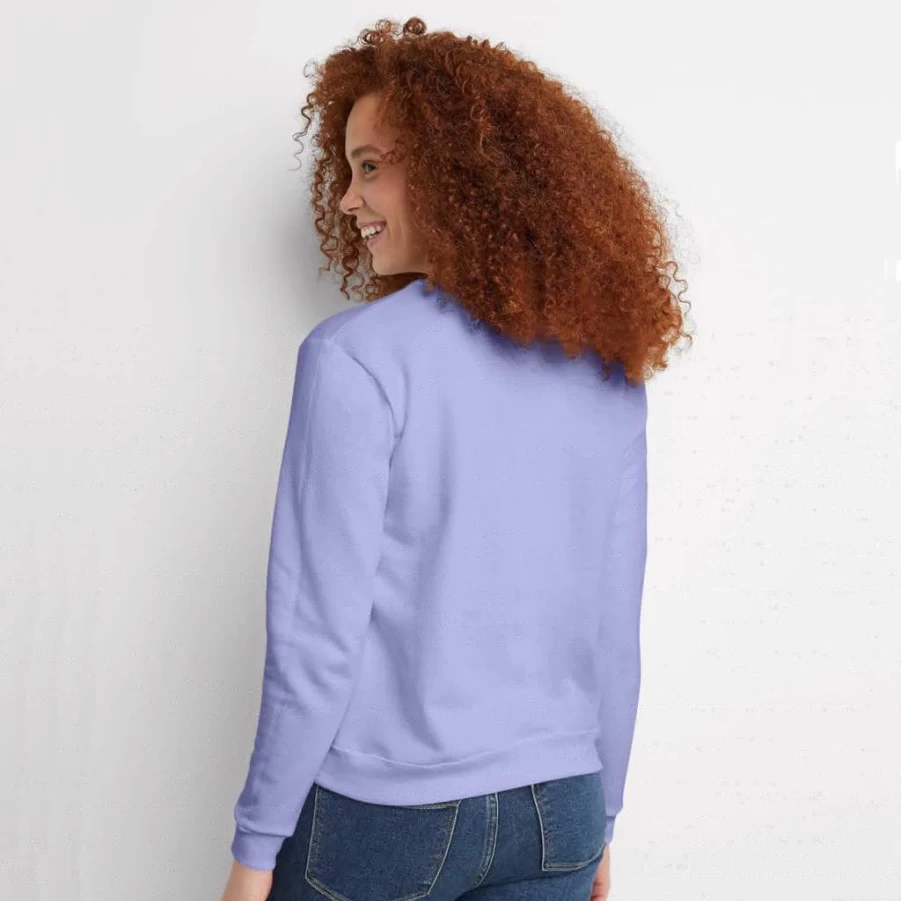 Hanes Women's EcoSmart Fleece Crewneck Sweatshirt - Soft V-Neck Pullover Sweater for Women