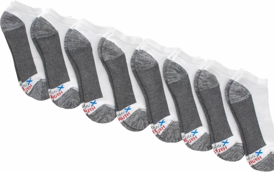 Hanes Men's ComfortMax Low Cut Socks - 6 & 8 Pack Breathable Athletic Socks for Everyday Wear