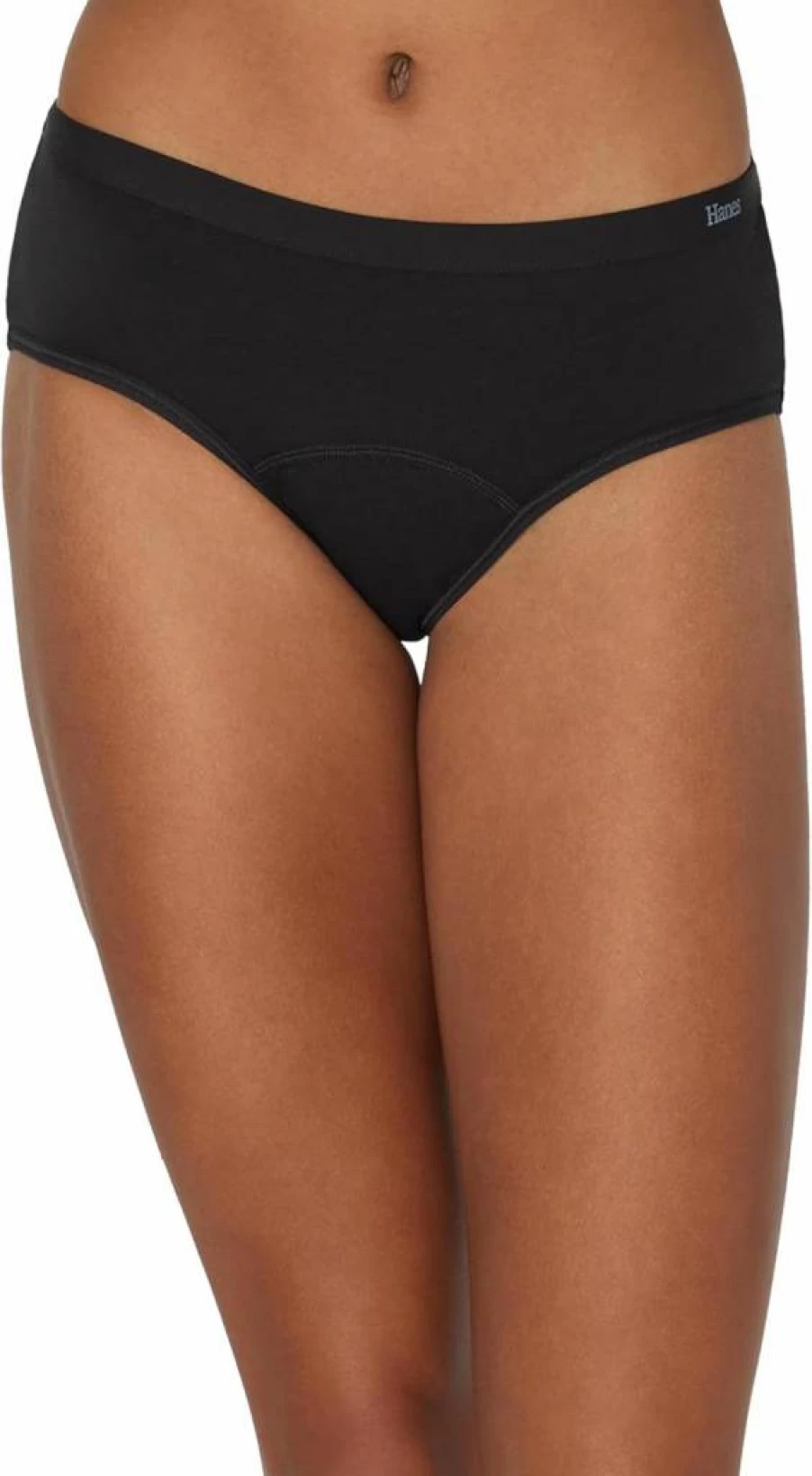Hanes Women's Post-Partum & Period Hipster Underwear | Super Leak Protection | 3-Pack Comfort Underwear