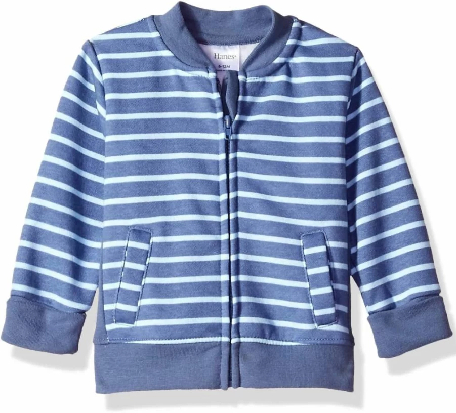 Hanes Baby & Toddler Zip-Up Fleece Jacket - Soft 4-Way Stretch Sweatshirt for Kids