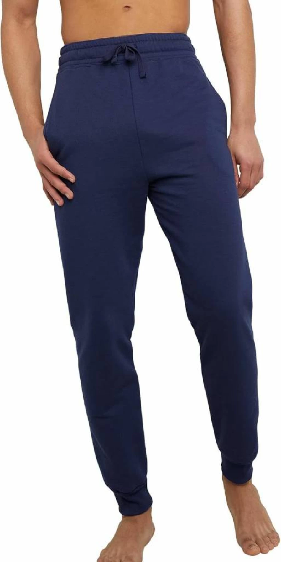 Hanes Men's Ecosmart Fleece Jogger Sweatpants - Midweight Lounge Pants 30.5 Inch Inseam