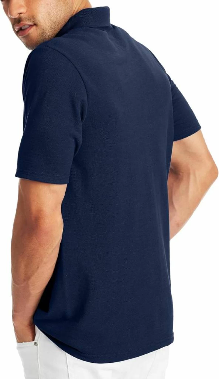 Hanes Men's X-Temp Moisture-Wicking Short Sleeve Polo Shirt - Breathable Midweight Golf Shirt for Men