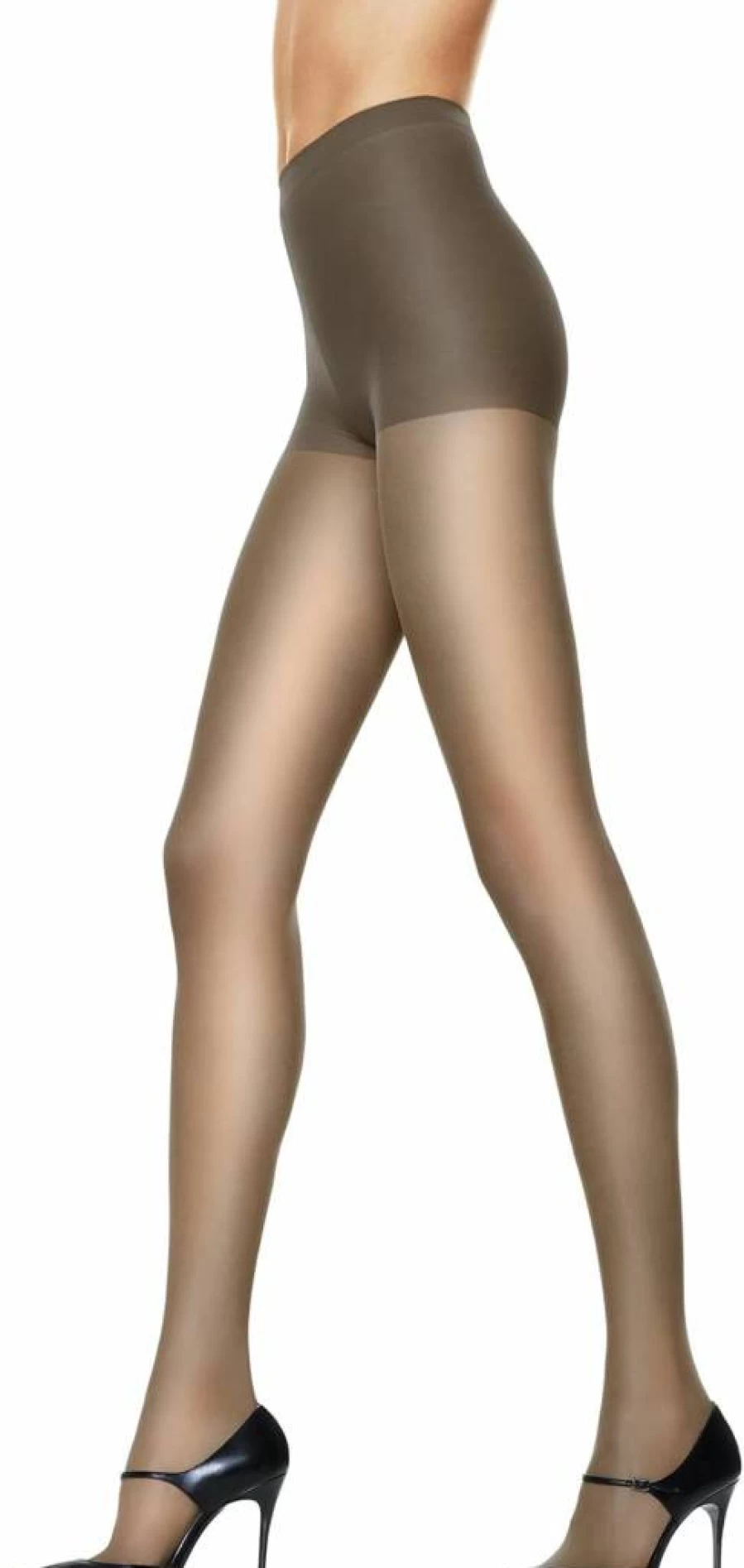 Hanes Control Top Sheer Pantyhose - Reinforced Toe Silky Tights for Women