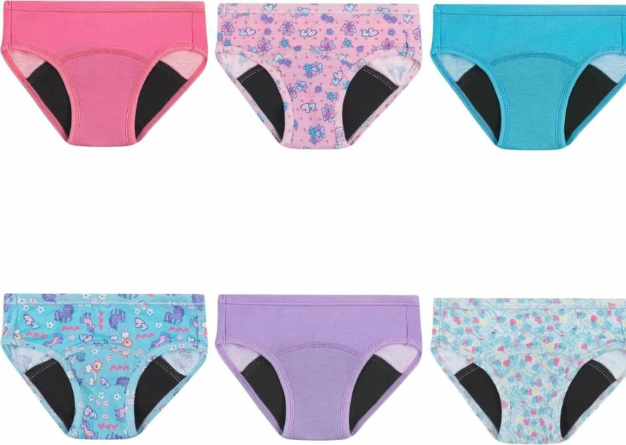Hanes Toddler Girls' Potty Training Underwear - Soft Cotton 6-Pack for Easy Transition