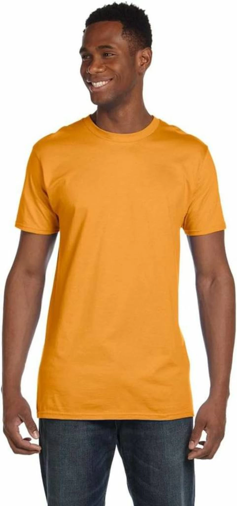 Hanes Men's EcoSmart Crewneck T-Shirts 6-Pack - Soft Cotton Blend Tees for Men