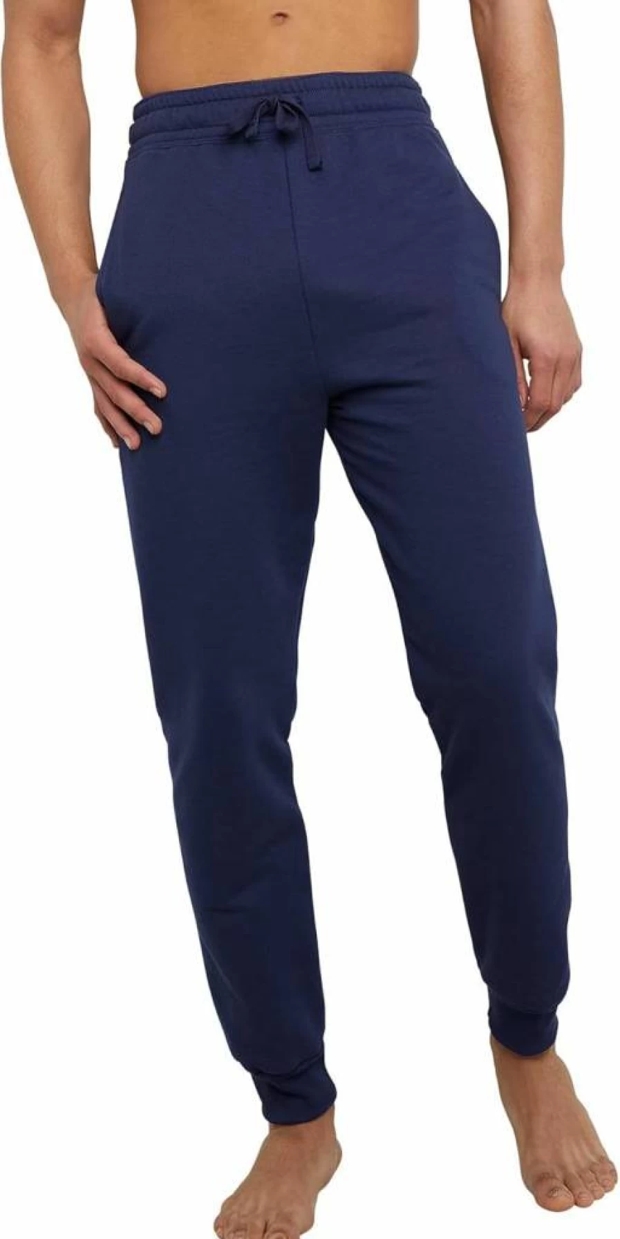 Hanes Men's EcoSmart Fleece Jogger Sweatpants - Midweight Lounge Pants 30.5 Inch Inseam