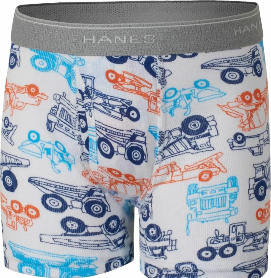 Hanes Boys' ComfortSoft Boxer Briefs - Soft Cotton Underwear for Toddlers & Kids - Multi-Pack Options