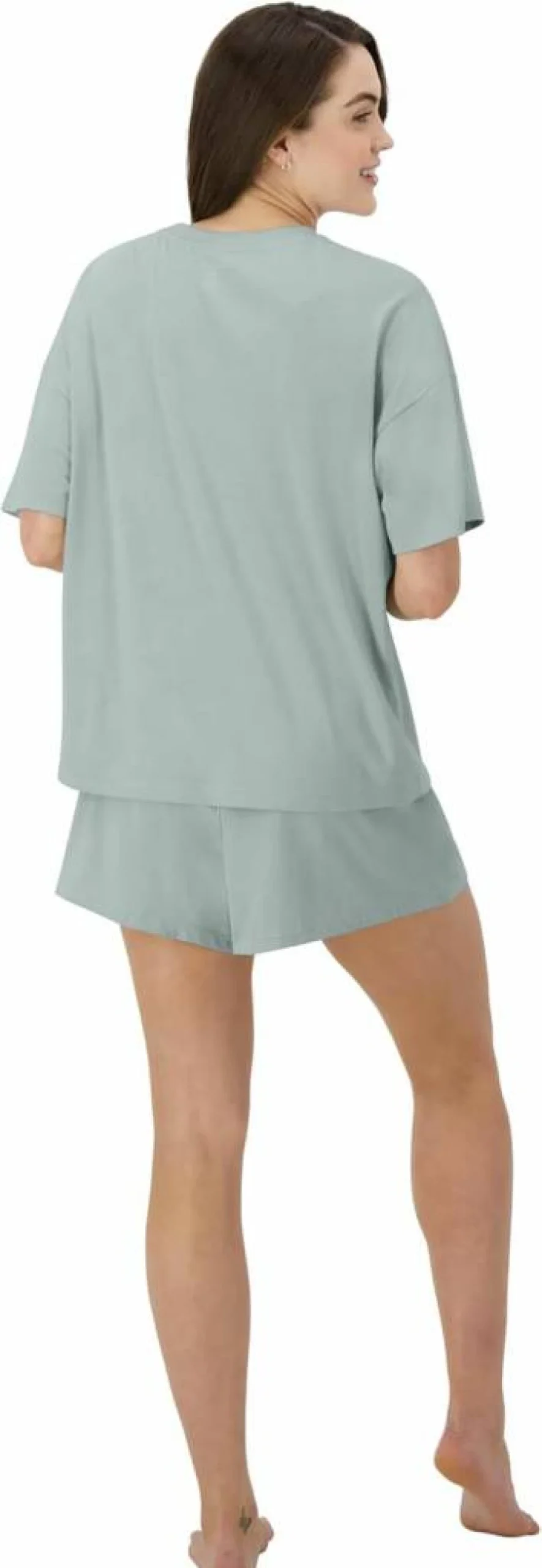 Hanes Women's Supersoft Boxy T-Shirt & Sleep Shorts 2-Piece Loungewear Set | Comfy Loungewear
