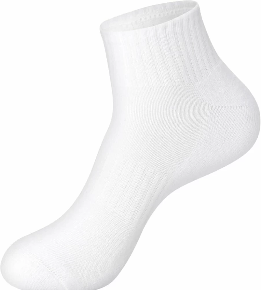 Hanes Women's Performance Ankle Socks 6-Pack - X-Temp Technology, Cushioned Arch Support, White (Sizes 5-9)