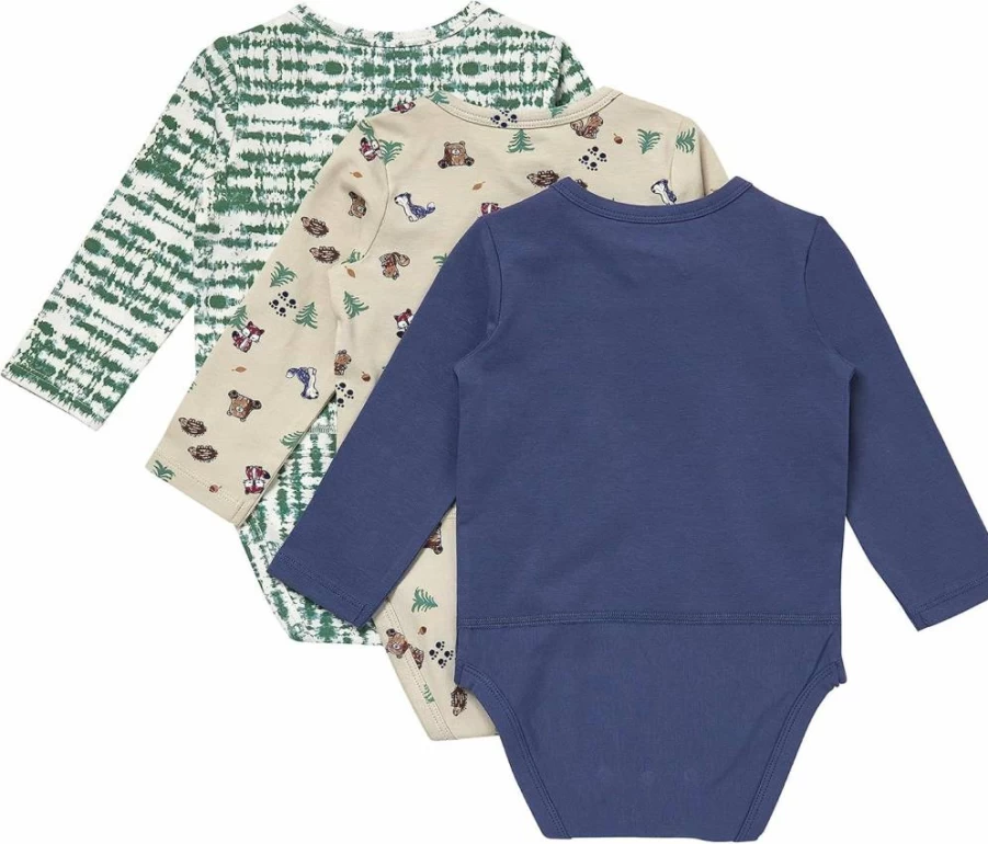 Hanes Unisex Baby 3-Pack Long Sleeve Bodysuits – Soft Cotton Infant Onesies for Boys & Girls