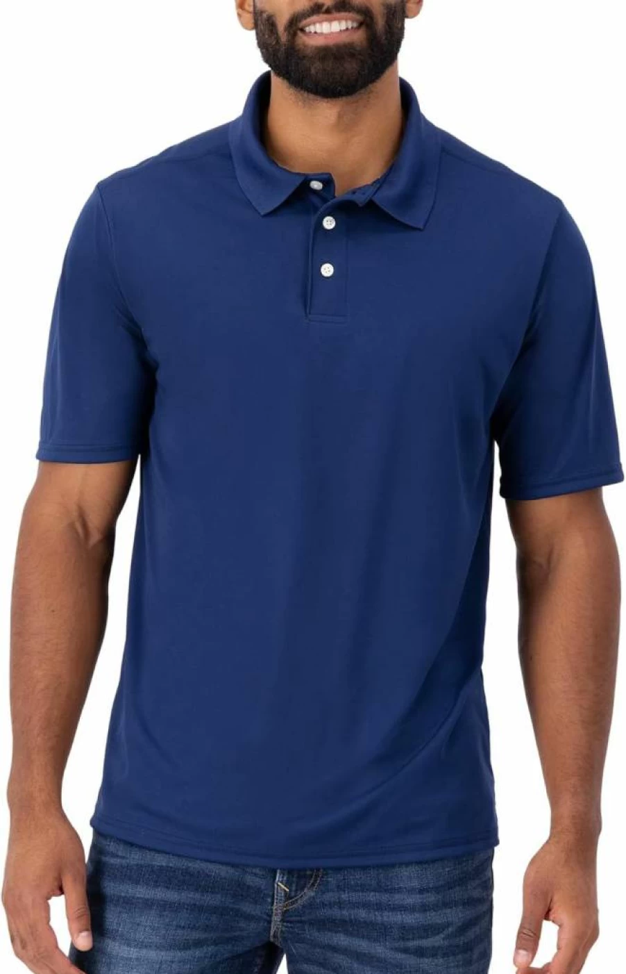 Hanes Men's Performance Polo Shirt - Moisture-Wicking Cool Dri Jersey Knit Sport Shirt for Men
