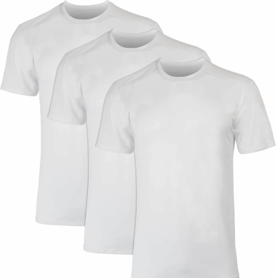 Hanes Men's X-Temp Moisture-Wicking T-Shirt 3-Pack - Breathable Mesh Back, White & Black/Grey Options