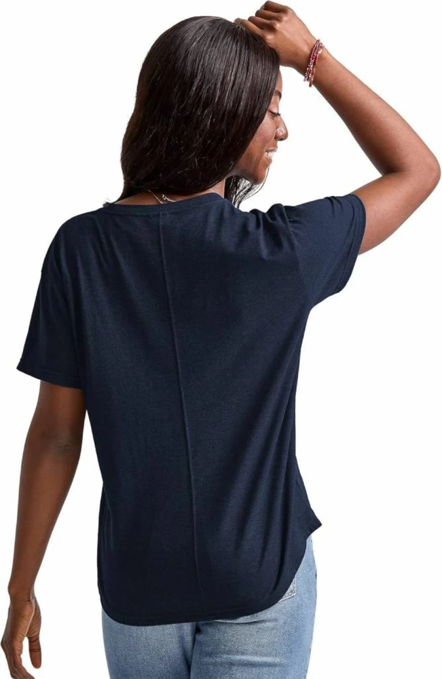 Hanes Women's Plus Size Oversized Tri-Blend Relaxed Fit T-Shirt - Lightweight Casual Tee