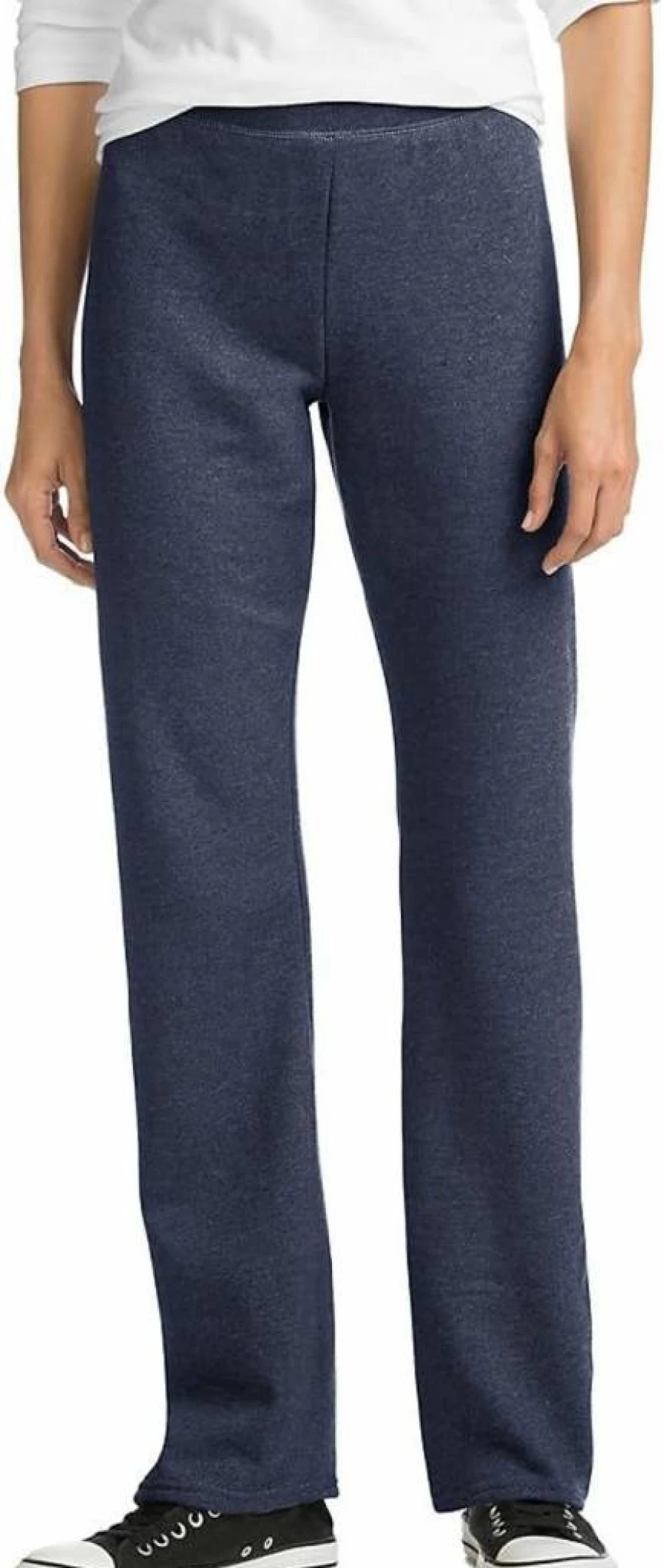 Hanes Women's ComfortSoft EcoSmart Fleece Sweatpants - Soft Open Leg Lounge Pants for Women