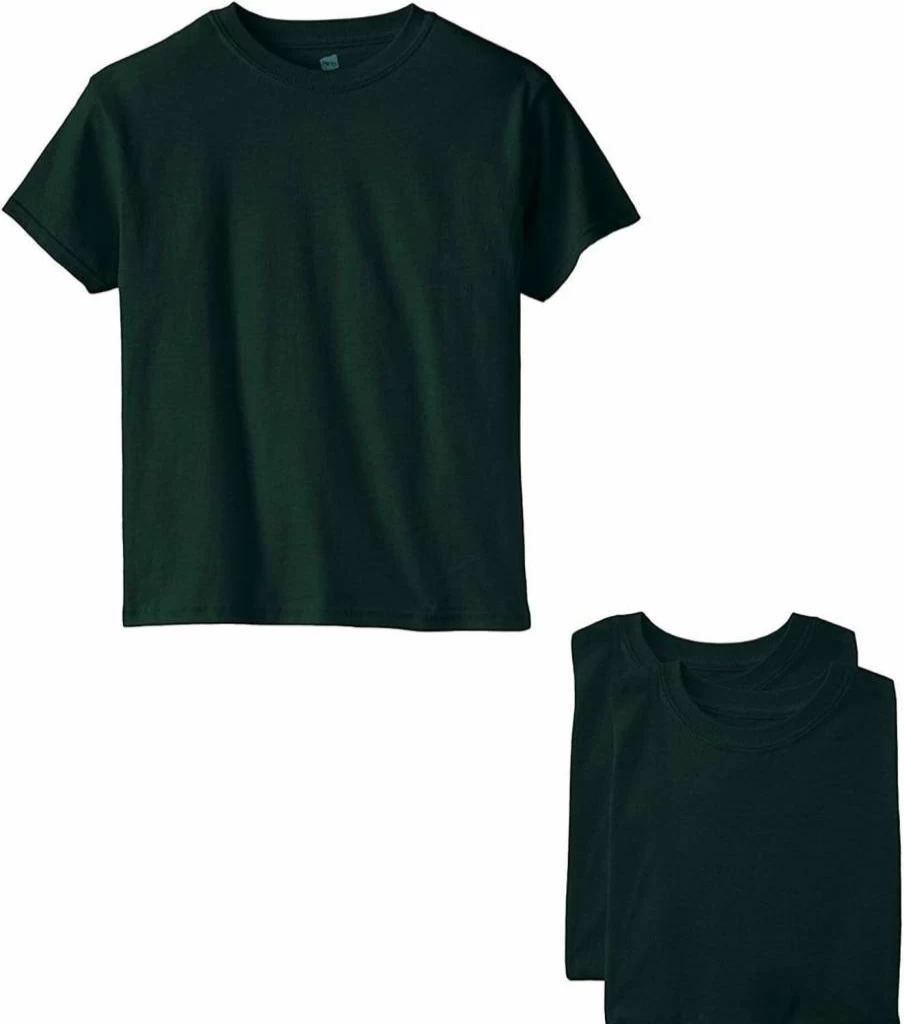 Hanes Boys' Short Sleeve T-Shirts Value Pack - 3 or 6-Pack Comfort Essentials