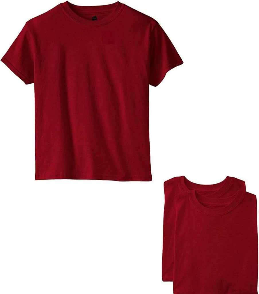 Hanes Boys' Short Sleeve T-Shirts Value Pack - 3 or 6-Pack Comfort Essentials
