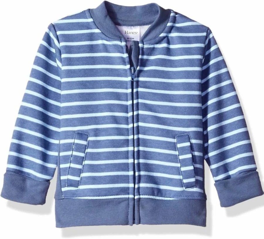 Hanes Baby & Toddler Zip-Up Fleece Jacket - Soft 4-Way Stretch Sweatshirt for Kids