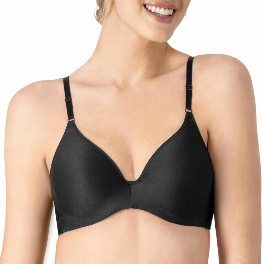 Hanes Women's Comfort Plus Invisible Look Underwire T-Shirt Bra 2-Pack – Adjustable Straps, Smooth Support, Everyday Wear